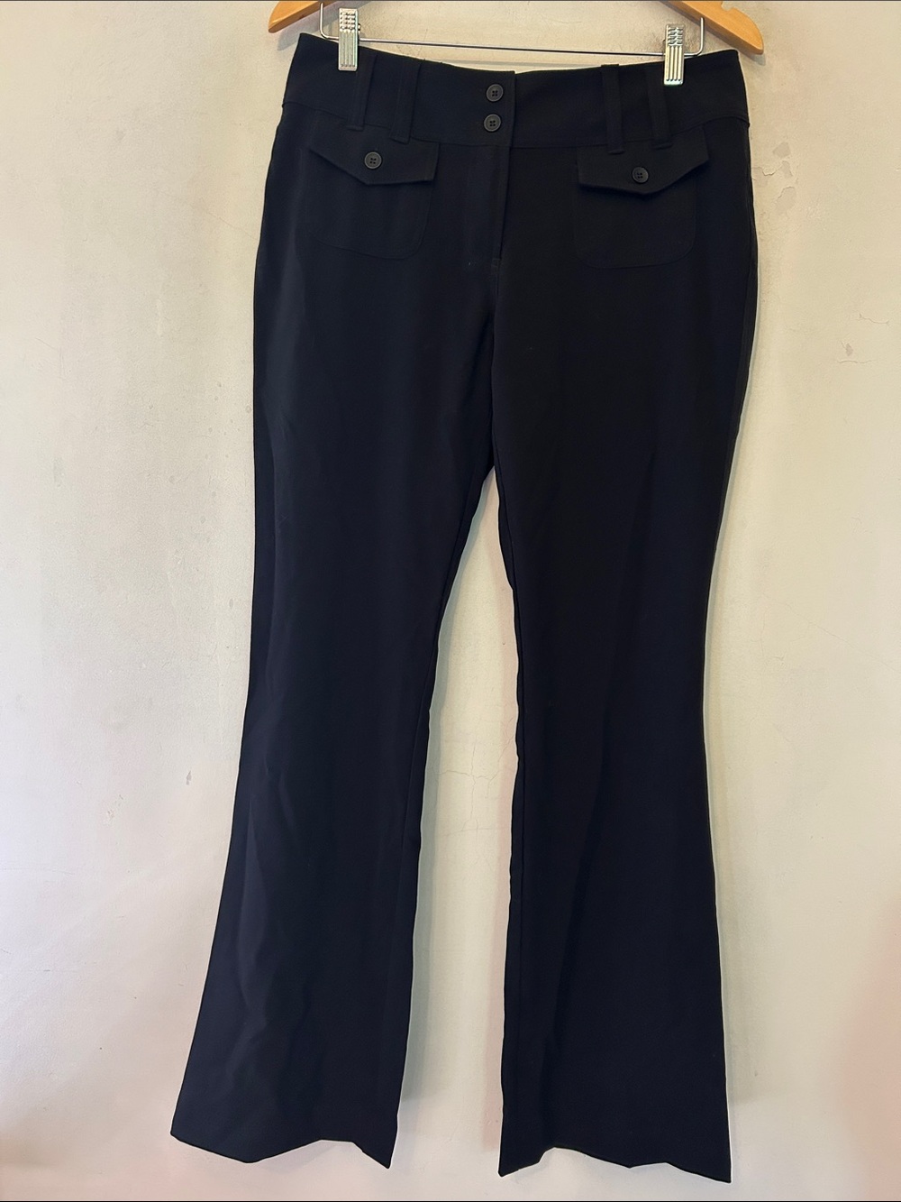 Glassons black flare pants Size 10 NWT
